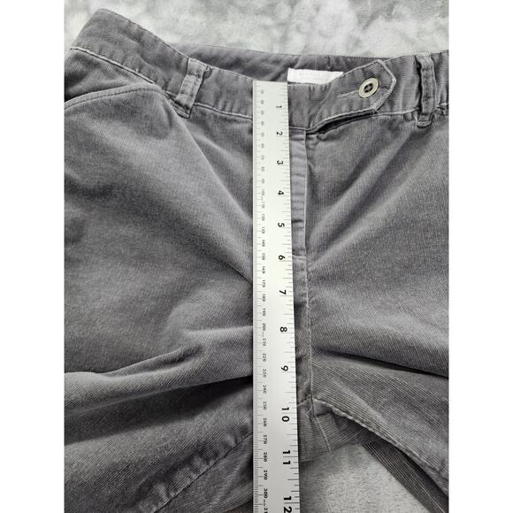 Charter Club Allison Fit Full Length Corduroy Pants Size 8P Gray Straight Leg - Picture 9 of 12